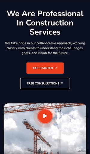 webside design for construction malta